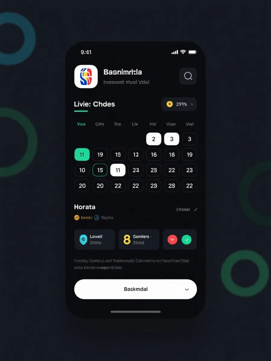 中国篮球直播App界面预览
